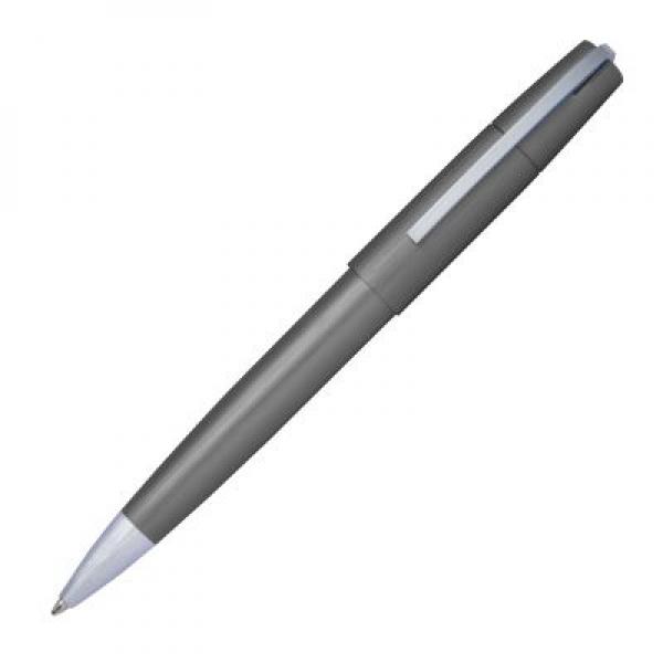 Drehkugelschreiber aus Metall mit Gravur / incl. Geschenkverpackung / anthrazit
