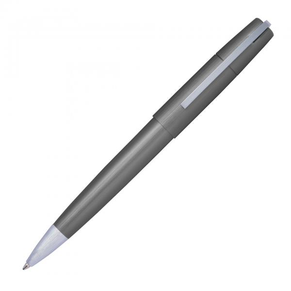 Drehkugelschreiber aus Metall mit Gravur / incl. Geschenkverpackung / anthrazit