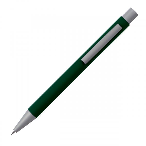 Druckbleistift mit Gravur / aus Metall / Farbe: dunkelgrün
