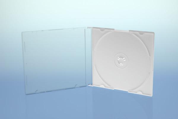 DVD/CD Hülle Single slimcase / high quality / Farbe: weiß