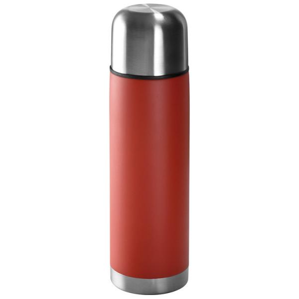 Edelstahl Isolierkanne mit Gravur / Thermosflasche / 0,5l / Farbe: rot