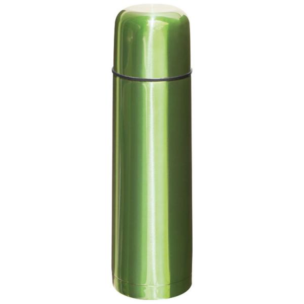 Edelstahl Isolierkanne mit Namensgravur - Thermosflasche - apfelgrün