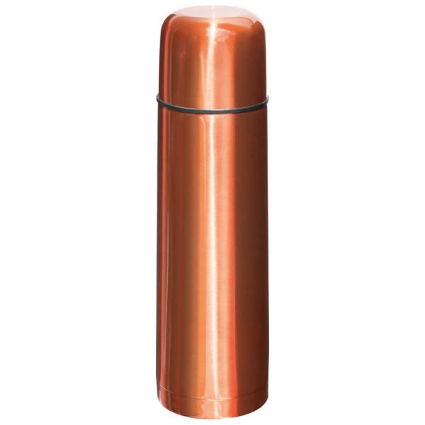 Edelstahl Isolierkanne mit Namensgravur - Thermosflasche - Farbe:orange