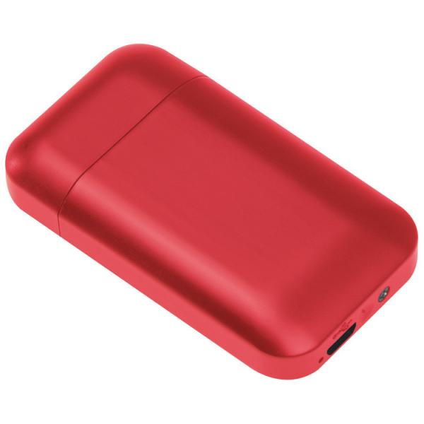 Elektronisches Feuerzeug mit Gravur / USB Feuerzeug / Farbe: rot