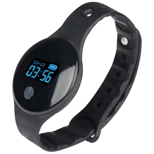 Fitness Armband / aus Silikon / Farbe: schwarz