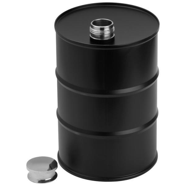 Flachmann "Fass" mit Namensgravur - aus Edelstahl - 600 ml
