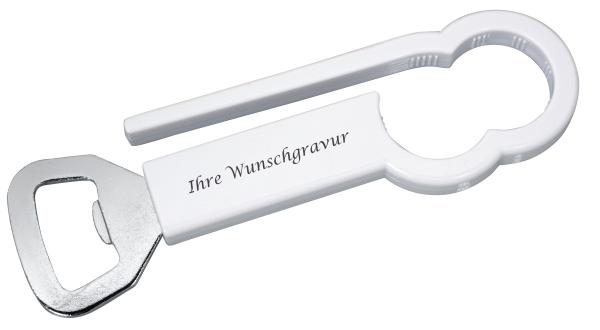 Flaschenöffner mit Gravur / mit Drehverschlussöffner