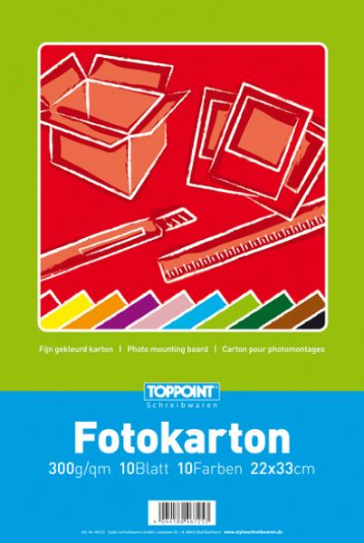 Fotokartonblock 300g 10 Blatt Fotokarton 22x33cm