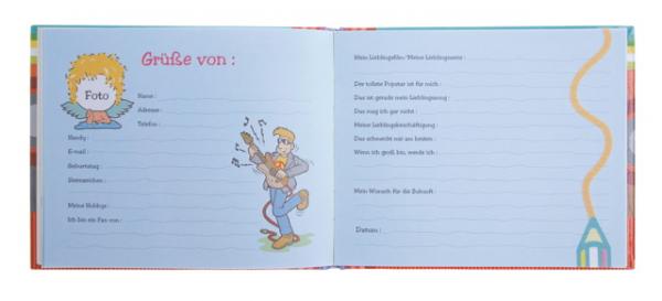 Freundebuch ca. 20,5 x 16,5 cm 68 Seiten