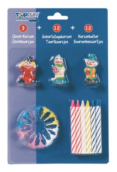 Geburtstagskerzen Geburtstag Deko Clownkerzen