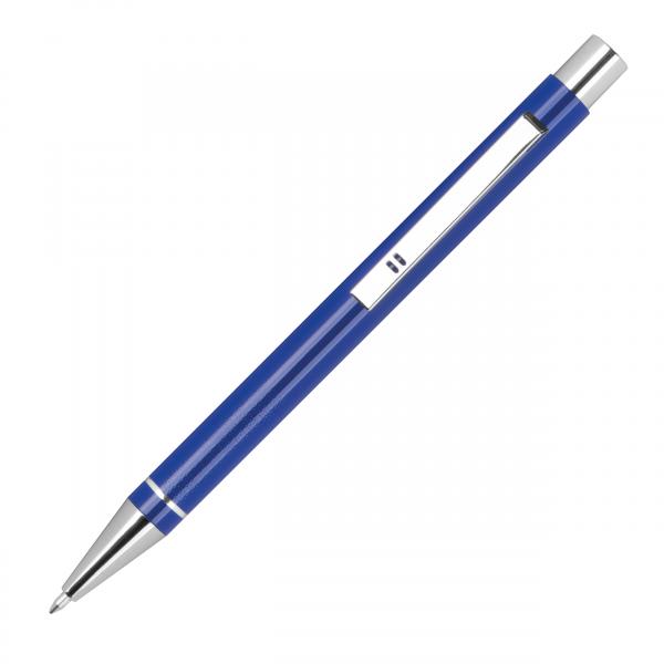 Gel-Kugelschreiber mit Gravur / aus Metall / Gelschreiber / Farbe: blau