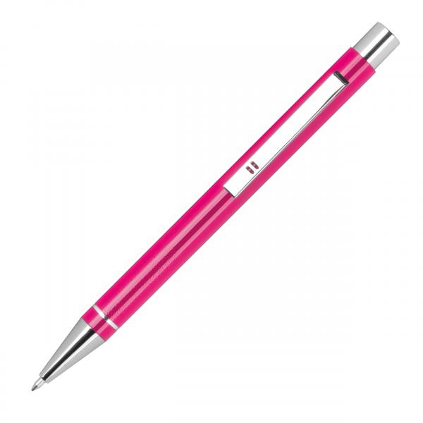 Gel-Kugelschreiber mit Gravur / aus Metall / Gelschreiber / Farbe: pink
