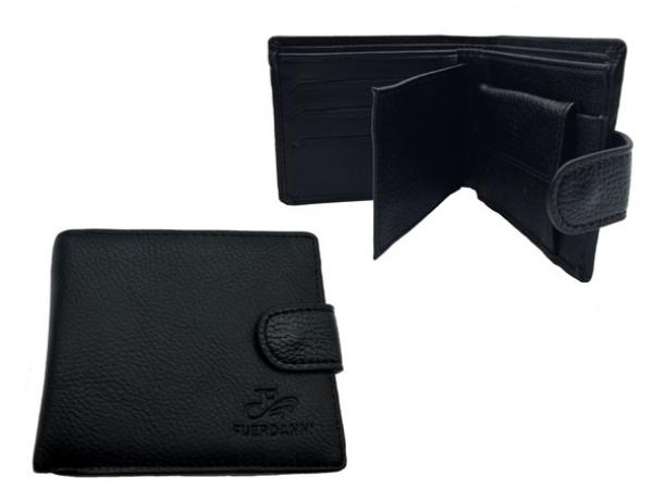 Geldbörse / Portemonnaie / aus Leder / Farbe: schwarz