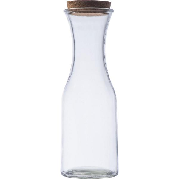 Glasflasche mit Korkdeckel / Karaffe / 1.000 ml