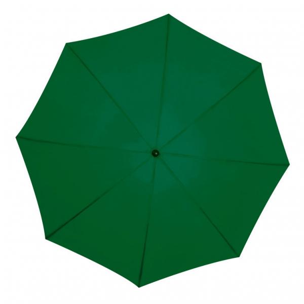 Großer Regenschirm / mit angenehmem Softgriff / Farbe: dunkelgrün
