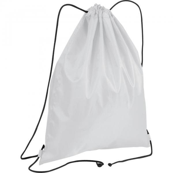 Gymbag / Sportbeutel / Turnbeutel / aus recyceltem Polyester / Farbe: weiß