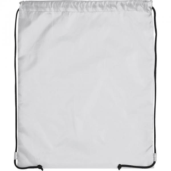 Gymbag / Sportbeutel / Turnbeutel / aus recyceltem Polyester / Farbe: weiß