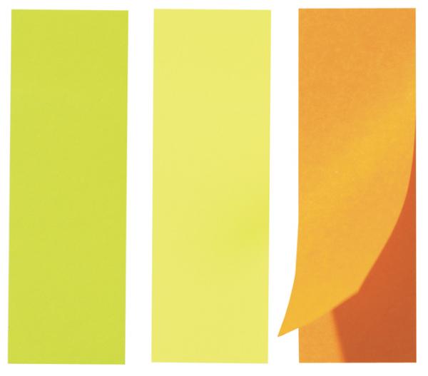 Haftnotizen Notes neon-color 3x50 Blatt, 25x75mm