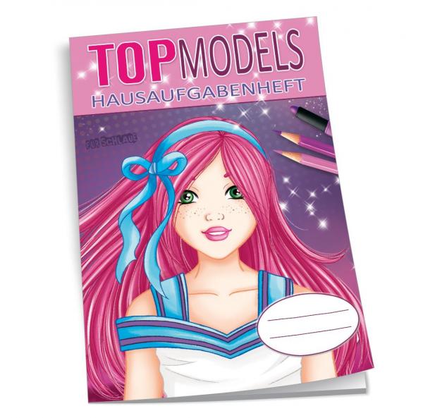 Hausaufgabenheft / für Schlaue / DIN A5 / 48 Blatt / "Top Models"