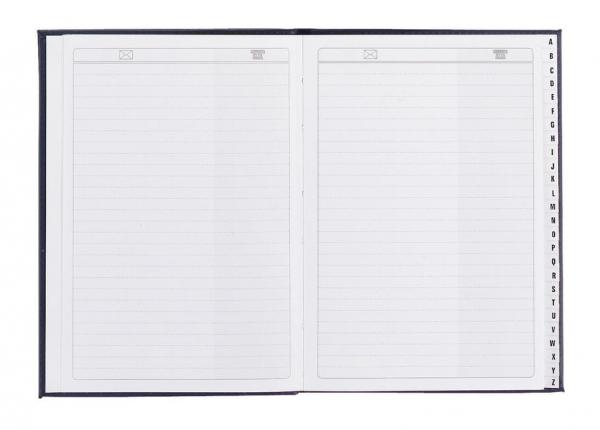 Größe Herlitz Adressbuch mit A-Z Register 13,5 x 18,5cm Farbe schwarz 