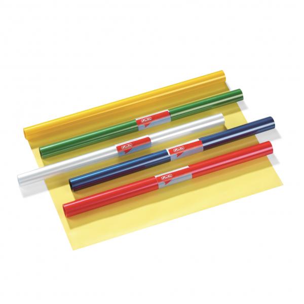 Herlitz Bucheinbandfolie / Buchfolie / 5m x 40cm / Farbe: transparent grün