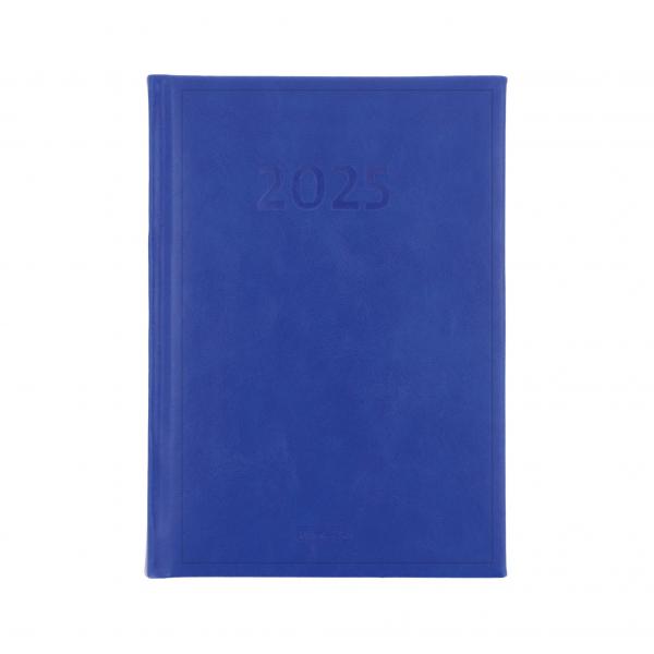 Herlitz Buchkalender 2025 mit Gravur / Chefkalender / A5 / Farbe: blau