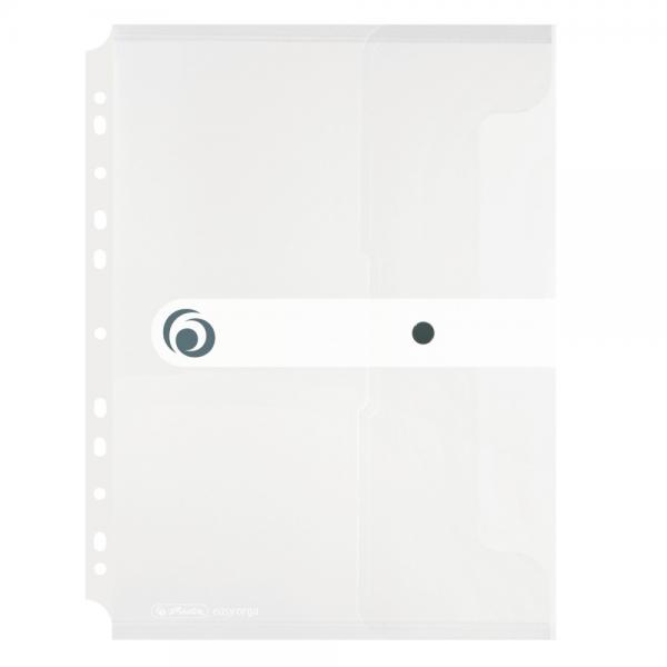 Herlitz Dokumententasche zum Abheften / Dokumentenmappe / A4 / transparent klar