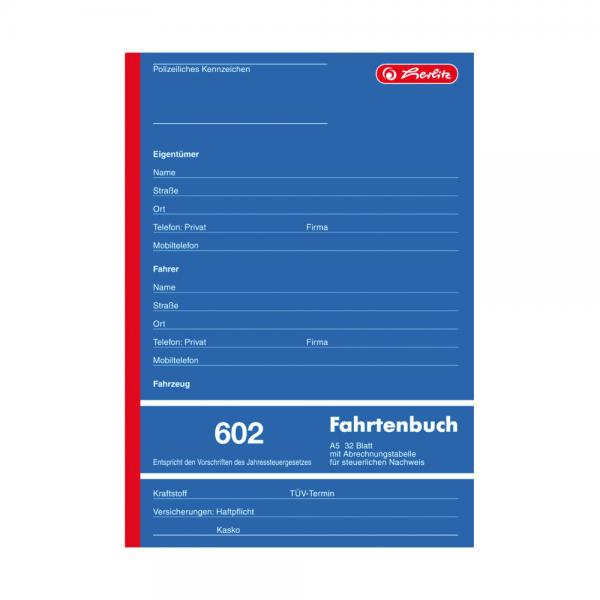 Herlitz Fahrtenbuch 602 / A5 / 32 Blatt