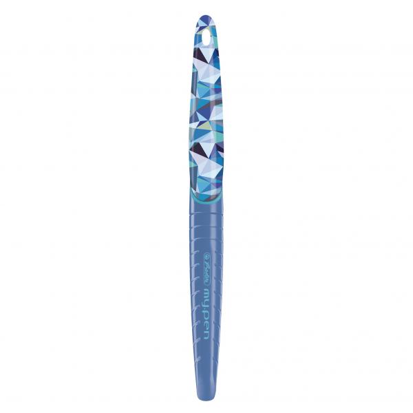 Herlitz Füllhalter "my.pen" + 100 Tintenpatronen / Füller / "Wild Blue"