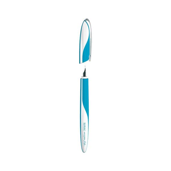 Herlitz Füllhalter "my.pen" / Füller / "Ocean Blue" + 100 Füllerpatronen