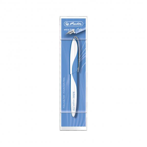 Herlitz Füllhalter "my.pen" mit Namensgravur - Füller - "Baltic Blue"