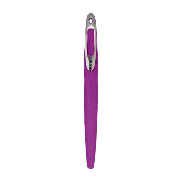 Herlitz Füllhalter mit Namensgravur - Linkshänder-Füller - Farbe: lila/minze