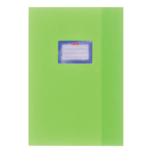 Herlitz Heftumschlag / Hefthülle DIN A4 / Baststruktur / Farbe: hellgrün