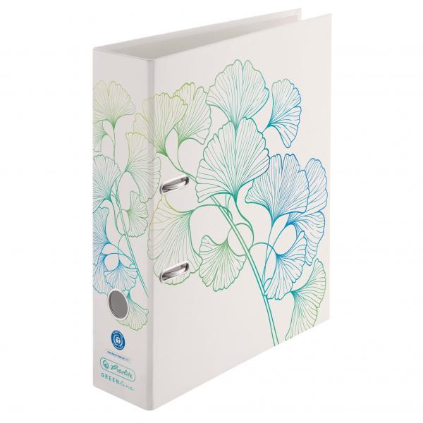 Herlitz Motivordner / DIN A4 / 80mm breit / "GREENline Gingko"