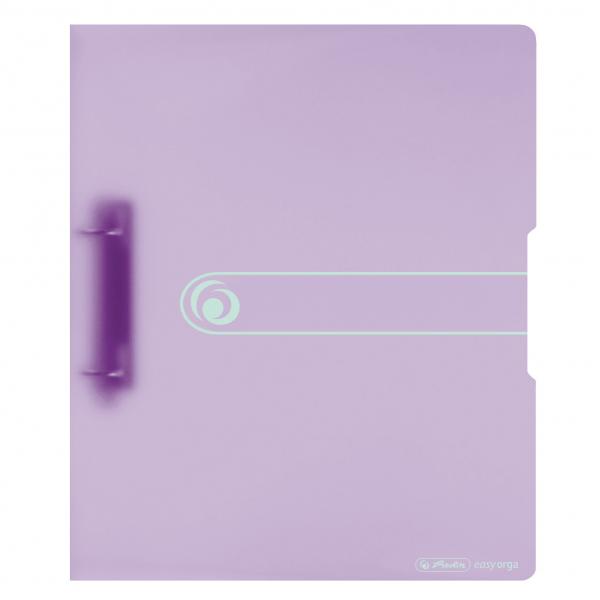 Herlitz Ringbuch / DIN A4 / 2-Ringmechanik / PP / 38mm / transparent flieder