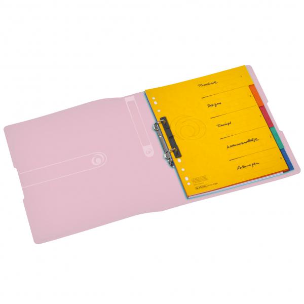 Herlitz Ringbuch / DIN A4 / 2-Ringmechanik / PP / 38mm / transparent rose'