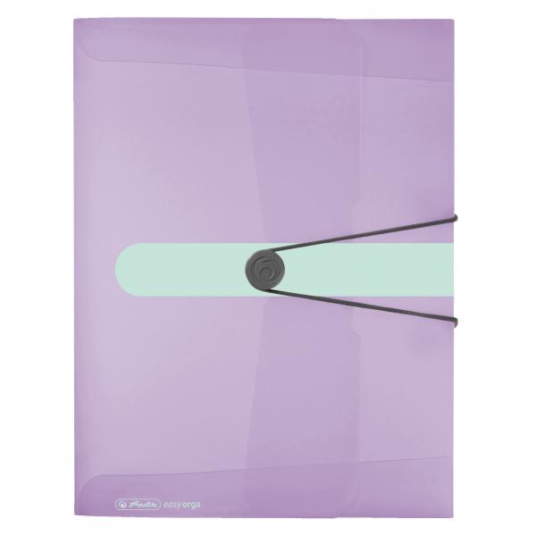 Herlitz Sammelbox / Heftbox / DIN A4 / Farbe: transparent flieder