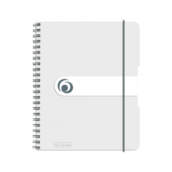 Herlitz Spiralblock / Collegeblock / DIN A5 / kariert / 80 Bl / transparent