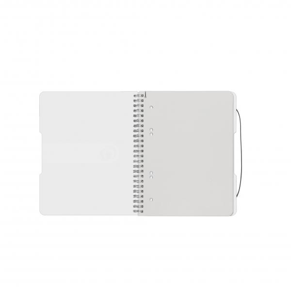 Herlitz Spiralblock / Collegeblock / DIN A5 / kariert / 80 Bl / transparent