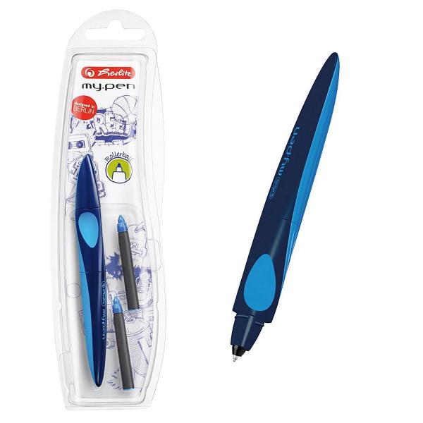Herlitz Tintenroller "my.pen" / Farbe: dunkelblau/hellblau