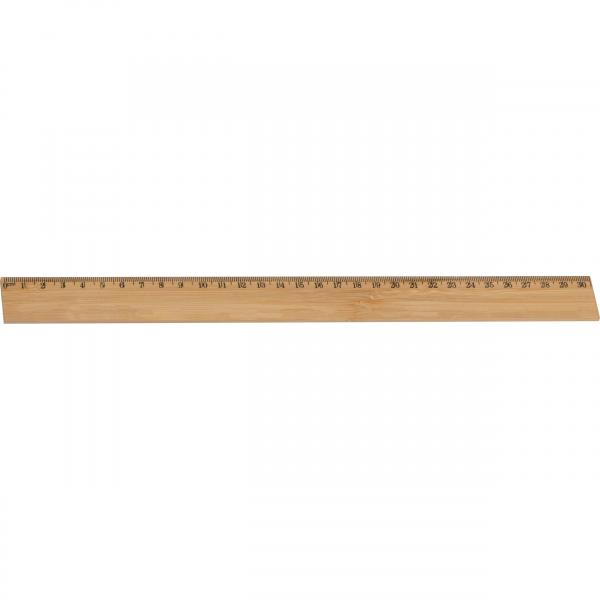 Holz-Lineal aus Bambus mit Namensgravur - Länge: 30cm
