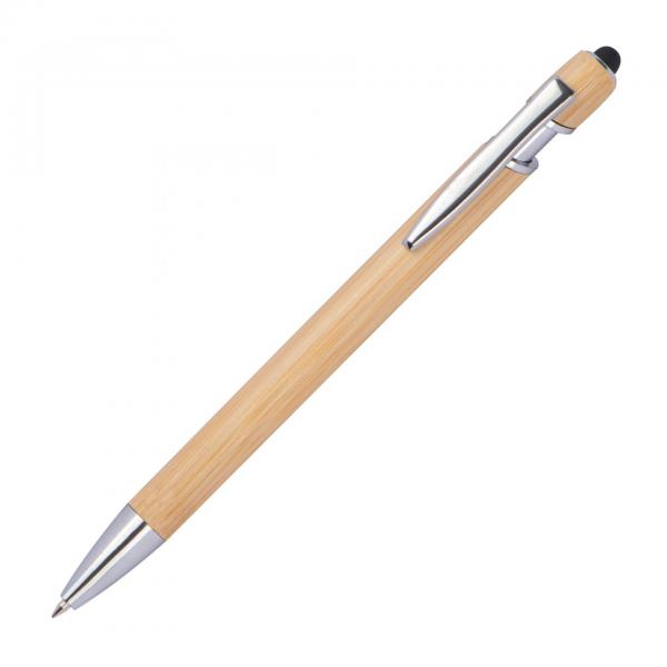 Holz-Touchpen-Kugelschreiber mit Gravur / aus Bambus