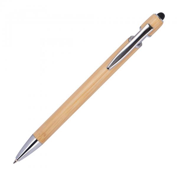 Holz-Touchpen-Kugelschreiber mit Gravur / aus Bambus