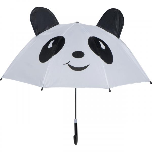 Kinder Regenschirm "Panda" / Farbe: weiß