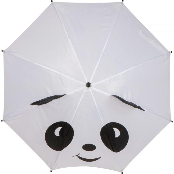 Kinder Regenschirm "Panda" / Farbe: weiß