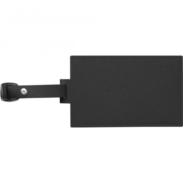 Kofferanhänger aus Kunstleder / Farbe: schwarz