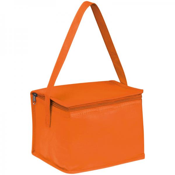Kühltasche für 6 Dosen à 0,33l / Farbe: orange