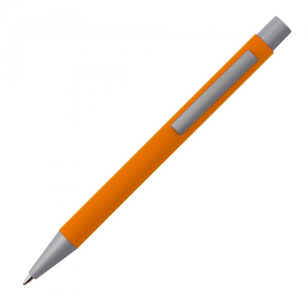 Kugelschreiber / aus Metall mit rubber finish Oberfläche / Farbe: orange