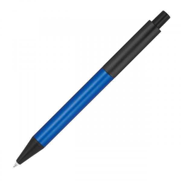 Kugelschreiber aus Metall / Farbe: metallic blau