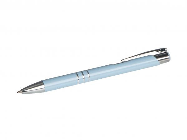 Kugelschreiber aus Metall / Farbe: pastell blau